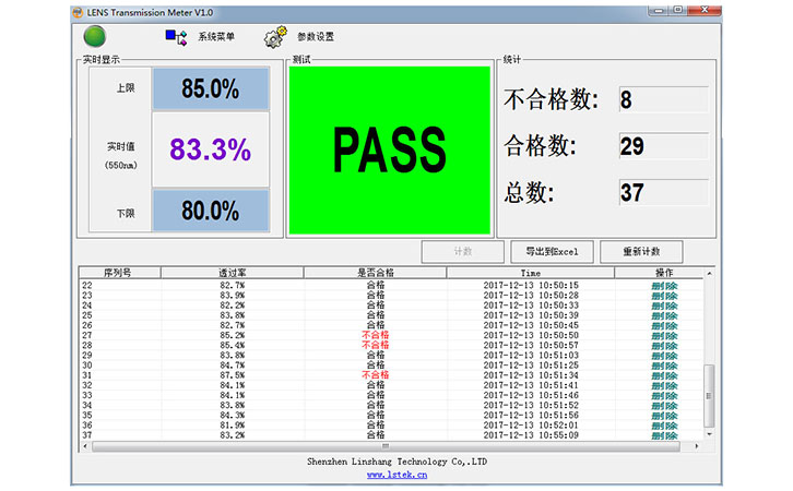 测试PASS界面